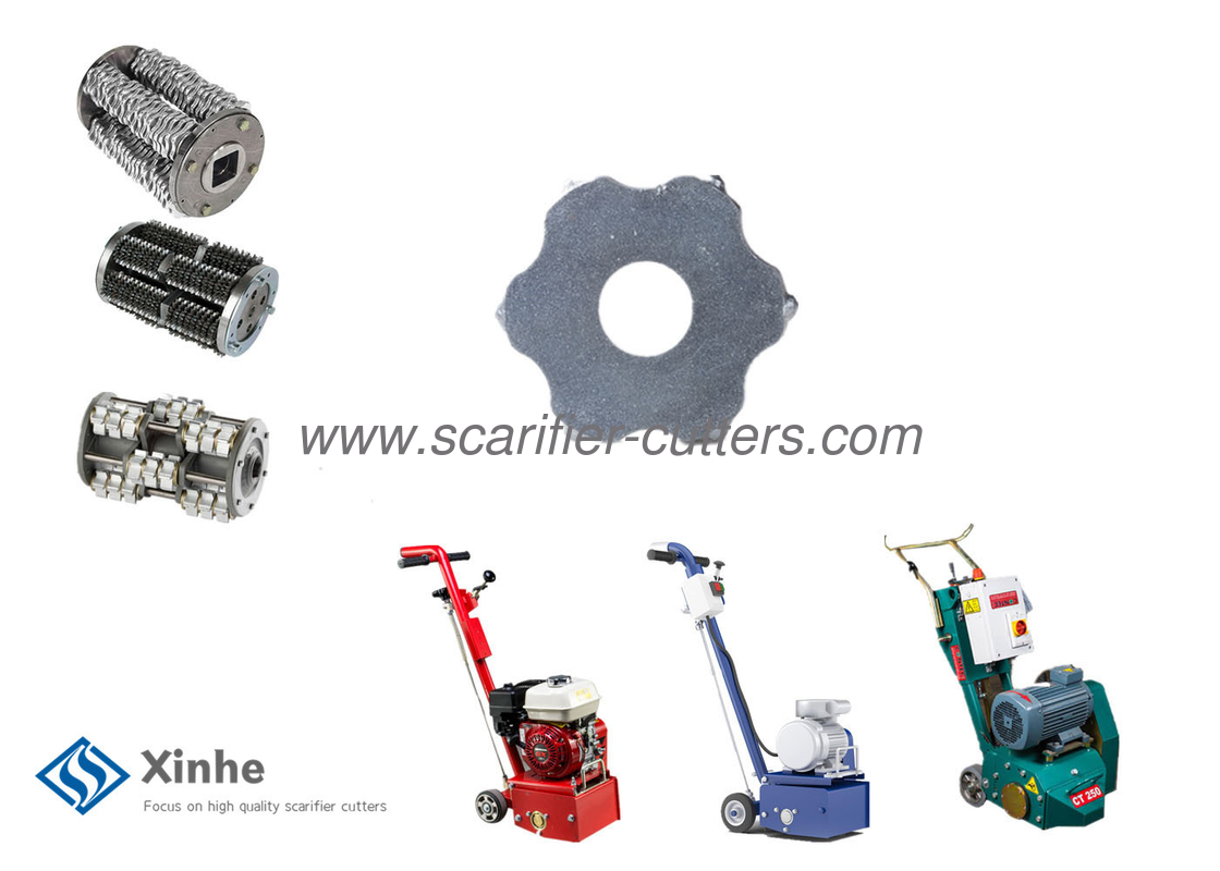 Six Star Scarifier TCT Cutters for Multi  Planers Scarifiers Machine 6 Tungsten Carbide Tips